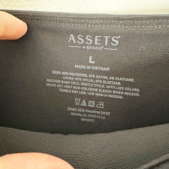 ASSETS by SPANX Women's Ponte Shaping Leggings Black sz L - Picture 4 of 8